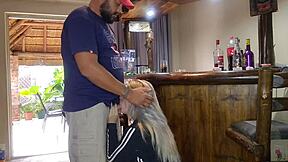 Woman wil always cheat cute blonde lifting her skirt for a quickie