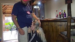 Woman wil always cheat cute blonde lifting her skirt for a quickie