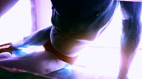 Sped Up Stretching on Floor