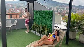 gorgeous latina hotwife cheats on husband with waiter and takes creampie