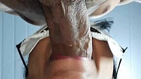 my tight throat takes his cock
