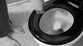 Sexy Brunette Showers in Psycho Bathing Scene