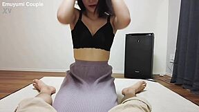 Emu Yumi Teases Big Cock in VR Handjob