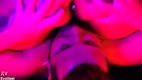 i love how my bbw girlfriend worships my feet with her wet pussy and big natural tits during foreplay