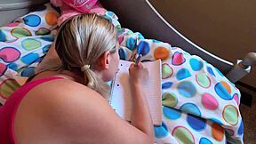 stepdaughter removes condom from stepfather and gets pregnant by his creampie