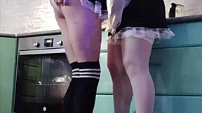 Milf says, 'I fucked him in maid costume'