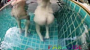 i spend holiday with twin girlfriends in paradise