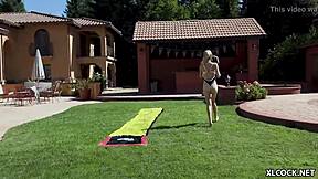 Adorably Innocent Tiny Kate Bloom Plowed By Bbc Outdoors