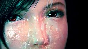 Brunette With Nice Tits Takes Massive Cumshot