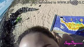 Dive into beach doggystyle desire