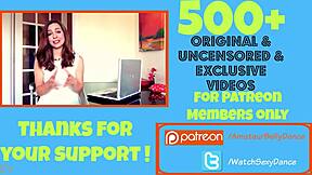 Hot Secretary Dancing In The Office.