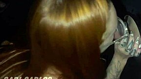 Redhead Friend Sucks At Glory Hole While Cuckold Films