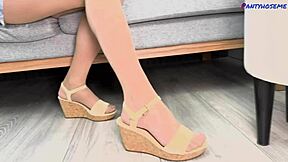 Is Rita's Hairy Pussy Craving Black Dick in Pantyhose?