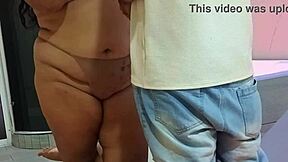 Fun in the jacuzzi with receptionist