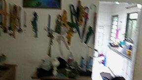 Pegando safada na sala with big black cock