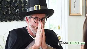 Festival Squirt Thanksgiving Dengan Taboo Kumpulan Keluarga