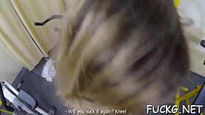 Legal Age Teen 18+Ager Non-Professional Blows and Fucks on Camera