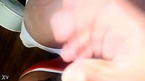 i got my big booty ass toy fucked from the back in laundry room