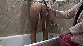 extreme family stepmother tells her stepson to wash his asshole before she gives him a rimjob