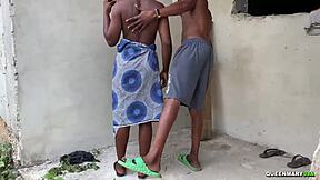 18yo lets me fuck her on granny's old outdoor mat