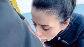 its fantastic to suck his cock at -10 degrees and warm my tongue with hot cum