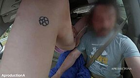 The young girl squirts in my car, then pisses on my face again.