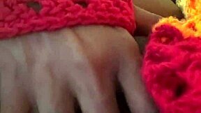 Easy squirting ebony amateur solo with quick cum then dildo