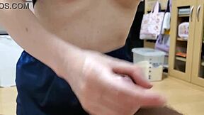 handjob on shaved pussy leads to cum squirt! 😍 [amateur homemade]