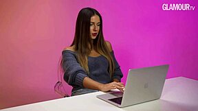 nyusha watches and reacts to various porn clips in her own unique way