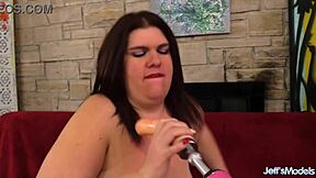 chubby slut danni dawson seeks satisfaction from a fucking machine