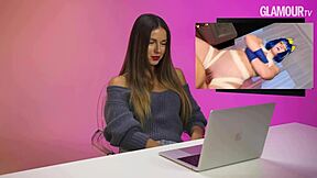 nyusha watches and reacts to various porn clips in her own unique way