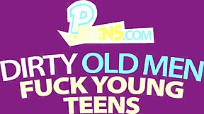 Grandpa skillfully uses his old tool with experience.