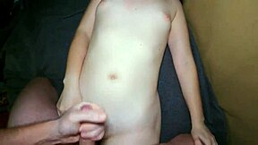 homemade fuck with a neighbor pussy covered in cum short version