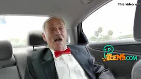 Grandpa skillfully uses his old tool with experience.