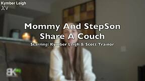 Mommy and Stepson Swap Cum on Couch