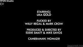 Hard fuck for lika golds holes dp atm balls deep anal facial cumshot & swallow rps005