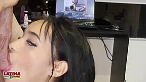 melody hot - colombian latina slut gets her back blown out in first porn video casting