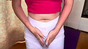 enormous stepmothers boner was caught in fitness room