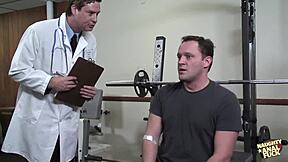 I feel the busty blonde nurse's juicy ass getting drilled by the hung doctor until he cums