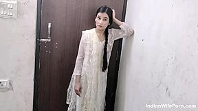 Horny devar enjoys gorgeous newly married desi bhabhi with hindi audio
