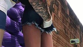 Married woman gets anal fucked with sex toy in favela