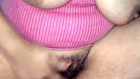 Sexy Indian girl masturbating hairy pussy close-up moaning 😩