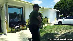 Real latina immigrant pounded by lucky agent