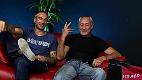 Black Hair Milf Jasmine Lau In MMF Threesome With Old And Young Guys