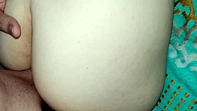 Milf gets pussy massage with big creampie.