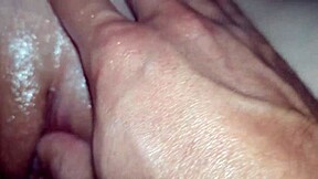 Milf gets pussy massage with big creampie.