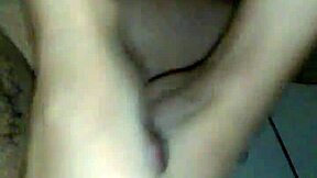 Foot job makes cock cum milk