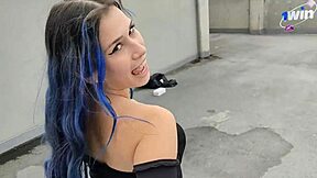 Katty Blake SUCKS And FOLLS Until Receiving CUM In Her Mouth In A PUBLIC Spot