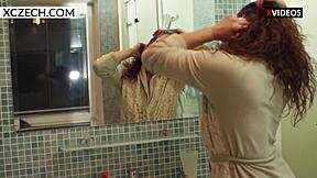 Sexy Milf Mom Teasing in the Shower!