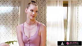 New Masseuse Erin Everheart Gets Help From Roommate For Training In All-Girl Massage